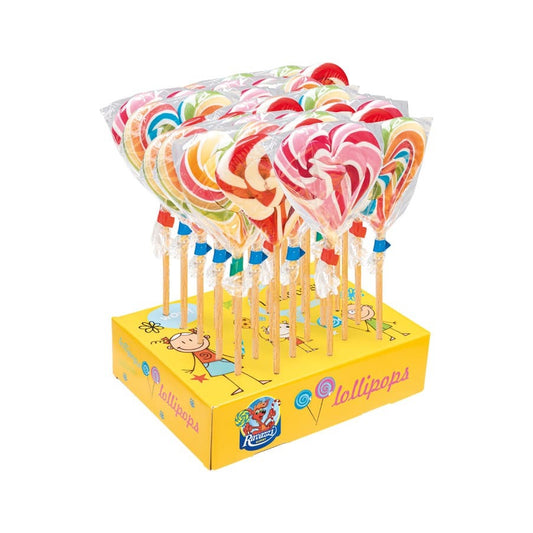 Lecca Cuore Grande Arcobaleno 24pz 50gr. - Ravazzi
